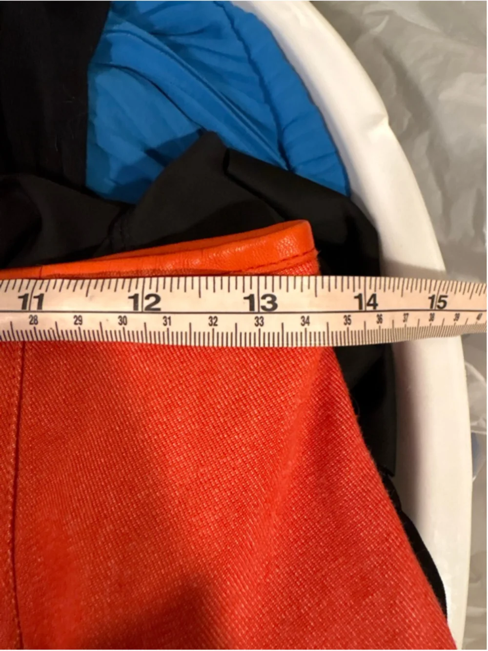 Paule Ka Paris Orange Red A-Line Knee Length Tailored Luxury Skirt SZ 38